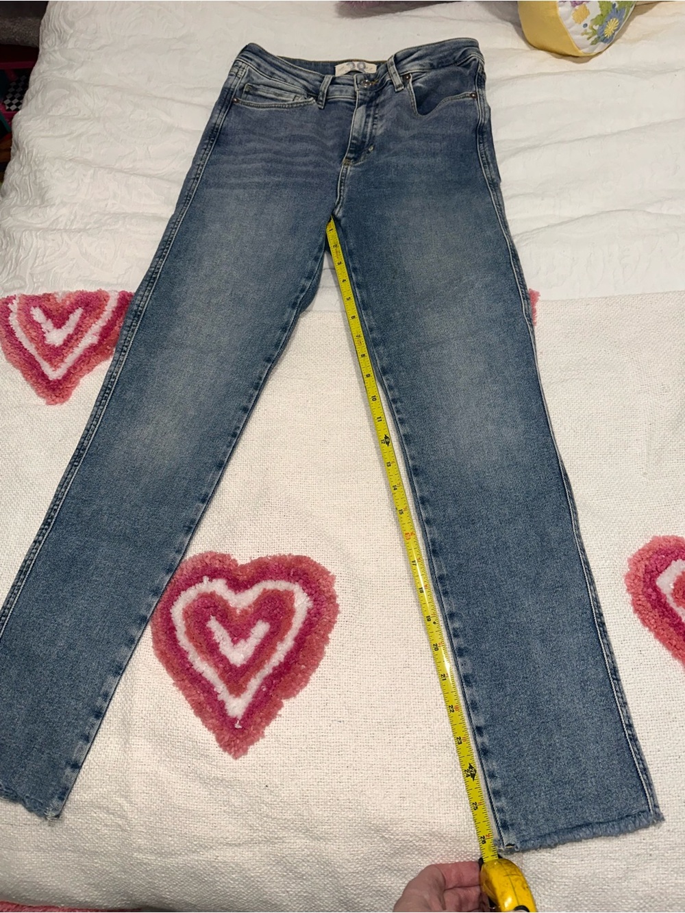 We The Free Straight Leg Jeans in Faded Blue Denim